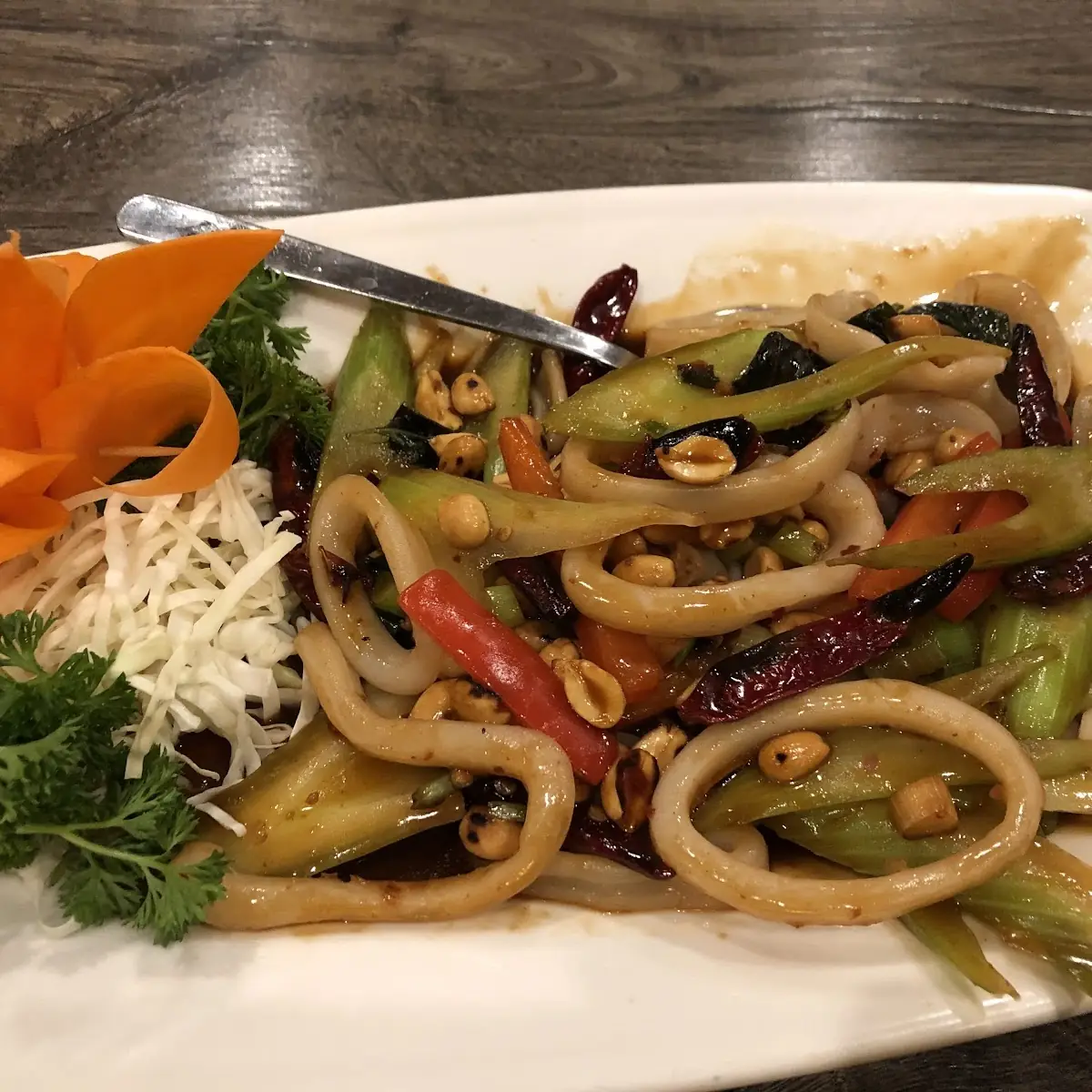 js 5 squid with black bean sauce 豆豉鲜鱿